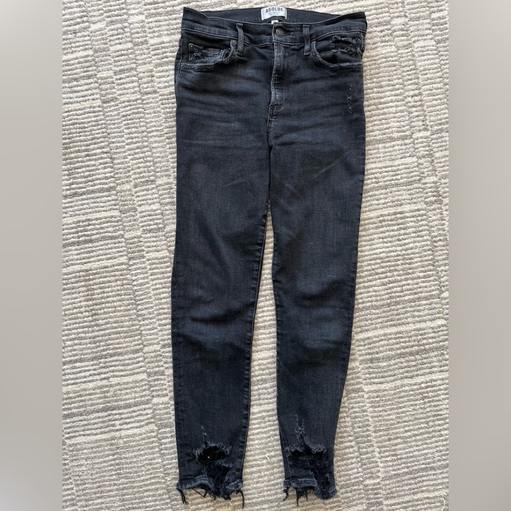 Agolde stretch black denim